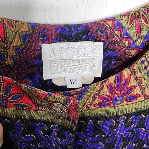 70's Puff Bishop Sleeve CottageCore Sweater Top Size 12 - Picture 6 of 7